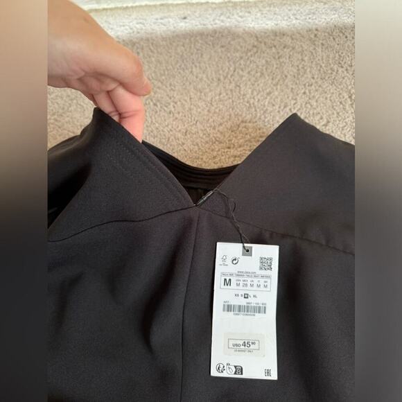 ZARA SIDE RUCHED TOP - SIZE M - BRAND NEW WITH TAG - Picture 3 of 12